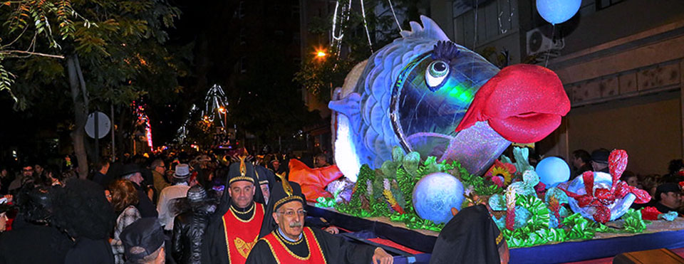 The burial in the Carnival of Tenerife