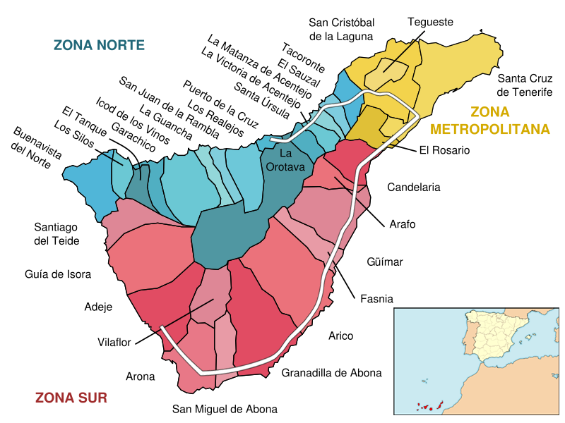 Tenerife Map